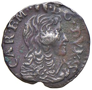 obverse: Carlo Emanuele II (1638-1675) Mezzo Soldo III tipo - MIR 828 MI (g 1,55) R. BB+