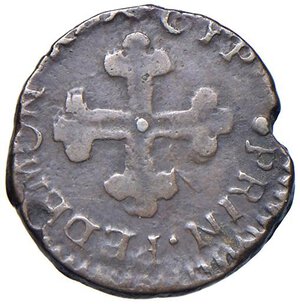 reverse: Carlo Emanuele II (1638-1675) Mezzo Soldo III tipo - MIR 828 MI (g 1,55) R. BB+