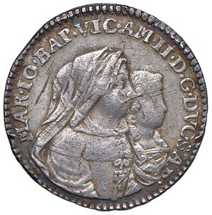 obverse: Vittorio Amedeo II reggenza della madre Maria Giovanna Battista (1675-1680) Mezza Lira 1677 - MIR 839c (g 2,95) R. BB