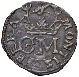 obverse: Casale - Guglielmo II Paleologo (1494-1518) Bianchetto - D/ MONTIS FERRA, nel campo G M co corona e cimiero R/ S EVAXIVS CVUSTOS, busto frontale di Snt Evasio, ai lati S V - MIIR 206 CNI 145 Mi 0,77 g RR. SPL