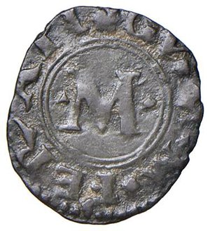 obverse: Casale - Guglielmo II Paleologo (1494-1518) Obolo - D/ GV M  M FERATI, nel campo M tra due punti R/ ADORAMVS TV AM, al centro croce fogliata - MIR 212 CNI 177 Mi 0,43 g RRR. m.di BB