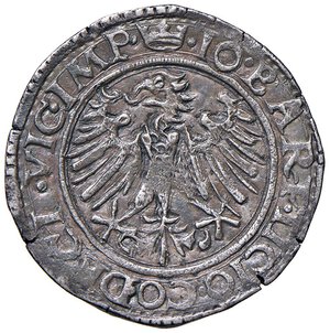 obverse: Desana - Giovanni Bartolomeo Tizzone (1525-1533) Testone - D/ IO BART TICIO CO DECI VIC IMP, aquila ad ali spiegate R/ SANCTVS ALXANDER, Sant Alessandro con vessillo e spada - MIR 463 ma con ALXANDER anziché ALEXANDER al rovescio. CNI 19 Ag 9,15 g R. BB-SPL