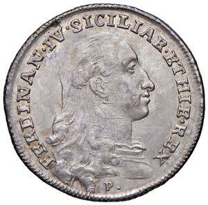 obverse: Napoli - Ferdinando IV di Borbone (1759-1816) Tarì 1788 - D/ FERDINAN IV SICILIAR ET HIE REX, busto a destra; in basso P. R/ HISPANIAR - INFANS 1788, stemma coronato, ai lati partendo da sinistra sigle C/C e C; in basso l indicazione del valore - MIR 384 Gig. 96 Ag 4,54 g RR. qFDC