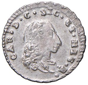 obverse: Palermo - Carlo di Borbone (1734-1759) Mezzo Tarì 1751 - D/ CAR D G SIC ET HIE R, semibusto laureato a destra R/ RE - SI - ET -HI, aquila coronata ad ali spiegate; in esergo 17S1 - MIR 582 Spahr 140 Gig. 74 Ag 1,16 g. qFDC