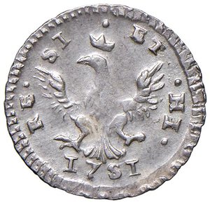 reverse: Palermo - Carlo di Borbone (1734-1759) Mezzo Tarì 1751 - D/ CAR D G SIC ET HIE R, semibusto laureato a destra R/ RE - SI - ET -HI, aquila coronata ad ali spiegate; in esergo 17S1 - MIR 582 Spahr 140 Gig. 74 Ag 1,16 g. qFDC