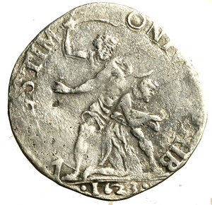 reverse: FIRENZE. Ferdinando II (1621-1670) Lira 1623 (g. 4,37). Busto a ds. R/ Scena della decollazione di S. Giovanni Battista. MIR 300/2    AR    RARO   +BB