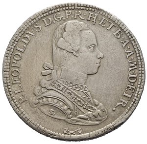 obverse: Firenze. Pietro Leopoldo di Lorena (1765-1790). Francescone 1777. Ag (27,02 g). D/ busto a destra. R/ stemma. MIR 380/1. BB