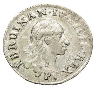 obverse: NAPOLI. Ferdinando IV di Borbone (1759-1816). Carlino da 10 grana 1798. Ag. Magliocca 290. Con numerazione in china, di antica raccolta. SPL