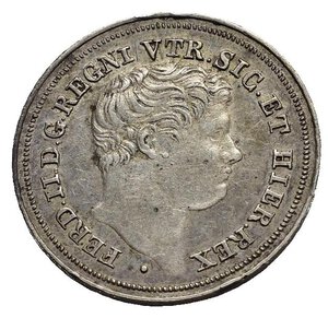 obverse: NAPOLI. Ferdinando II di Borbone (1830-1859). Mezzo carlino da 5 grana 1836. Ag. Gig. 173. SPL+