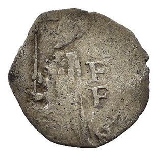 obverse: Venezia. Giovanni Mocenigo doge LXXII (1478-1485). Soldino. Ag (0,23 g). D/ Doge stante con vessillo, sigle FF (Ferigo Ferro massaro). R/  Leone. Paolucci 5; Montenegro 233. RRRR. MB