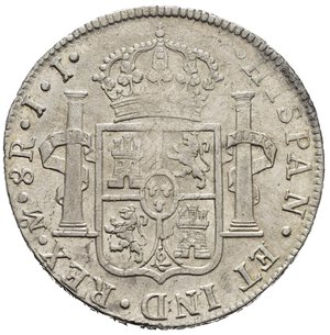 reverse: MESSICO. Ferdinando VII di Spagna (1808-1833). Città del Messico. 8 reales 1813. Ag. qSPL