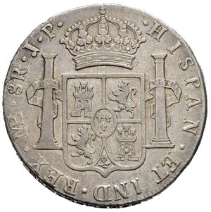 reverse: PERU. Ferdinando VII di Spagna (1808-1833). Lima. 8 reales 1815 JP. Ag. KM#117.1. BB+