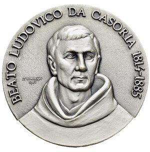 obverse: Medaglie Papali. Giovanni Paolo II. Roma. Medaglia 1993. AE argentato (127 g - 60 mm). Beato Ludovico da Casoria - Suore Francescane Elisabettiane Bigie. FDC