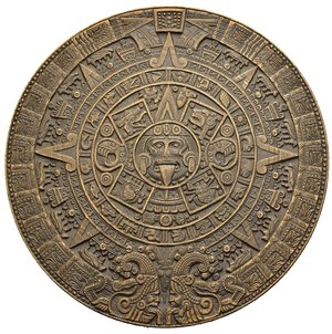 obverse: Medaglie. Medaglia calendario Azteco. AE (99 g - 72 mm) opus Johnson. qFDC