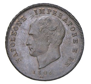 obverse:  NAPOLEONE I  (1804-1814)  2 Centesimi 1806 Progetto, M, Milano   Pagani Prove 501   Cu   4,12 g   22,7 mm   RRR   • Ex Nomisma 47/1107 con la nota 