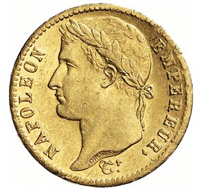 obverse: FRANCIA - NAPOLEONE I, Imperatore  (1804-1814)  20 Franchi 1813 A, Parigi   Varesi 310   Fr. 511   Au   6,46 g   21 mm   SPL÷FDC  