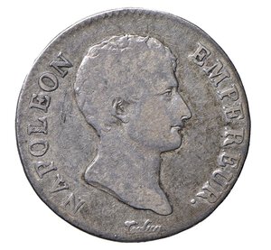 obverse:  NAPOLEONE I  (1804-1814)  2 Franchi 1807  U, Torino   Pagani 38   Mont. 43   Gig. 38   Ag   10 g circa   27 mm circa   RRRR   • Sigillata MB da Raffaele Negrini; ex Negrini 40/1420