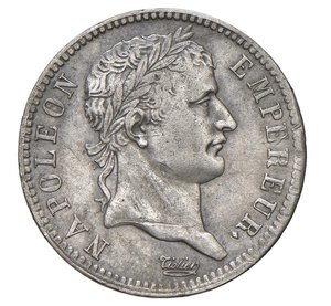 obverse:  NAPOLEONE I  (1804-1814)  1 Franco 1812  U, Torino   Pagani 51   Mont. 56   Gig. 52   Ag   4,90 g   23 mm   RR   • Ex InAsta 60/5039   BB+  