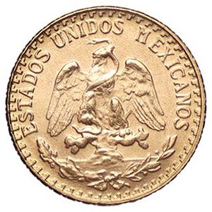 obverse: ESTERE - MESSICO - Repubblica (1823) - 2 Pesos 1945 Kr. 461  (AU g. 1,66). qFDC