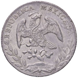 obverse: ESTERE - MESSICO - Repubblica (1823) - 8 Reales 1887 Ca MM Kr. 377.2  AG. SPL