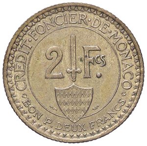 reverse: ESTERE - MONACO - Luigi II (1922-1949) - 2 Franchi 1926 Kr. 115  BT. BB+