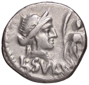 obverse: ROMANE REPUBBLICANE - CORNELIA - L. Cornelius Sulla Felix (84-83 a.C.) - Denario B. 29; Cr. 359/2  (AG g. 4,09). BB