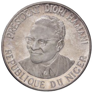 obverse: ESTERE - NIGER - Repubblica  - 1.000 Franchi 1960 Kr. 6  AG. FS