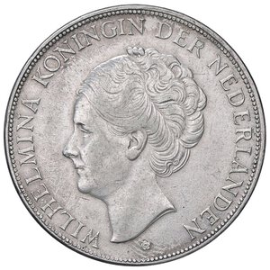 obverse: ESTERE - OLANDA - Guglielmina (1890-1948) - 2,5 Gulden 1932 Kr. 165  AG. SPL