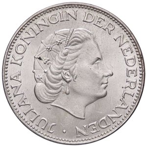 obverse: ESTERE - OLANDA - Juliana (1948-1980) - 2,5 Gulden 1964   AG. qFDC