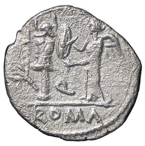 reverse: ROMANE REPUBBLICANE - EGNATULEIA - C. Egnatuleius C. f. (97 a.C.) - Quinario B. 1; Cr. 333/1  (AG g. 1,47). MB-BB