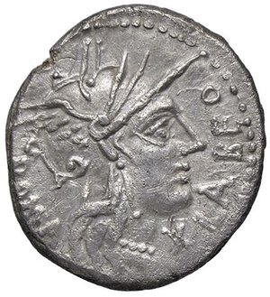 obverse: ROMANE REPUBBLICANE - FABIA - Numilius Fabius Pictor (126 a.C.) - Denario B. 13; Cr. 283/1b  (AG g. 3,79). BB