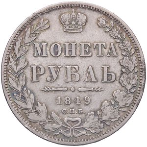 reverse: ESTERE - RUSSIA - Nicola I (1825-1855) - Rublo 1849 Kr. 168.1  AG. BB