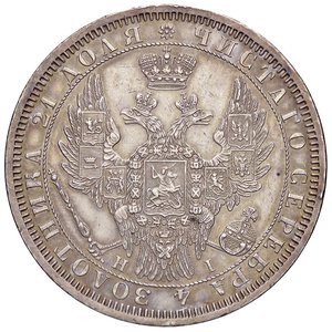 obverse: ESTERE - RUSSIA - Nicola I (1825-1855) - Rublo 1854 Kr. 168.1  AG. BB-SPL