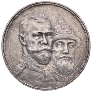 obverse: ESTERE - RUSSIA - Nicola II (1894-1917) - Rublo 1913 - Dinastia Romanov Kr. 70  AG. qSPL/SPL