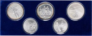 obverse: ESTERE - RUSSIA - URSS (1917-1992) - Serie 1979 - Olimpiadi 1980   AG 5 valori - In confezione. FDC