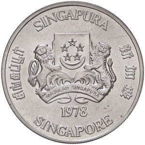 obverse: ESTERE - SINGAPORE - Repubblica  - 10 Dollari 1978 Kr. 17.1  AG. FDC