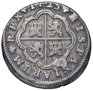 reverse: ESTERE - SPAGNA - Filippo V (1700-1746) - 2 Reales 1723 J Cal. 981  AG. BB