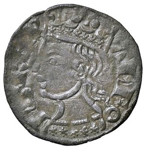 obverse: ESTERE - SPAGNA - CASTIGLIA E LEON - Alfonso XI (1312-1350) - Dinero   (MI g. 0,63). qSPL/BB+