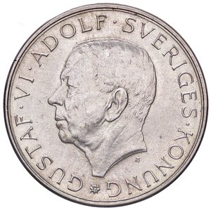 obverse: ESTERE - SVEZIA - Gustavo VI (1950-1973) - 10 Corone 1972 Kr. 847  AG. qFDC