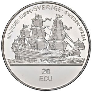 reverse: ESTERE - SVEZIA - Carlo XVI (1973) - 20 Ecu 1992   AG. FS