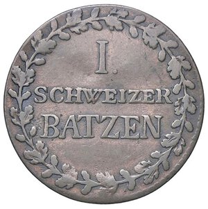 reverse: ESTERE - SVIZZERA - GRAUNBUNDEN  - Batzen 1807 Kr. 7  MI. qBB