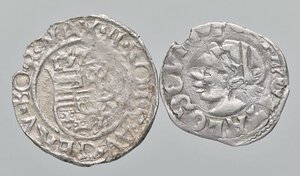 obverse: ESTERE - UNGHERIA - Ludovico d Angiò, Re d Ungheria (1370-1382) - Denaro   (AG g. 0,44)Assieme a denaro gr. 0,44 - Lotto di 2 monete. qBB