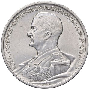 obverse: ESTERE - UNGHERIA - Ammiraglio Horthy (reggenza) (1926-1945) - 5 Pengo 1939 Kr. 517  AG  Colpetto. qFDC