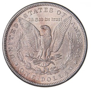 reverse: ESTERE - U.S.A.  - Dollaro 1884 - Morgan Kr. 110  AG  Segnetto al bordo. qFDC