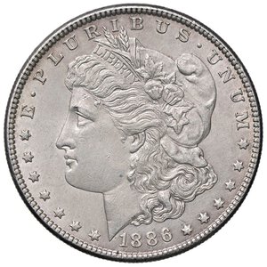 obverse: ESTERE - U.S.A.  - Dollaro 1886 - Morgan Kr. 110  AG. qFDC