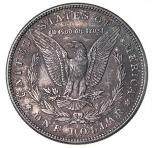 reverse: ESTERE - U.S.A.  - Dollaro 1887 - Morgan Kr. 110  AG  Delicata patina. qFDC