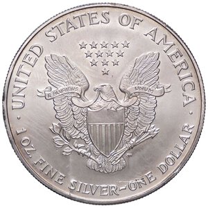 obverse: ESTERE - U.S.A.  - Dollaro 1996 - American Eagle Kr. 273  AG  Colpetti. SPL