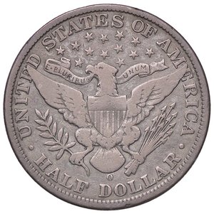 reverse: ESTERE - U.S.A.  - Mezzo dollaro 1908 O - Barber Kr. 116  AG. MB