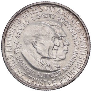 obverse: ESTERE - U.S.A.  - Mezzo dollaro 1951 - Washington e Carver Kr. 200  AG. qFDC