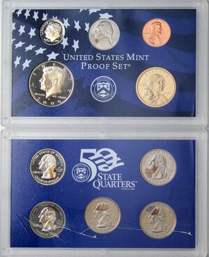 obverse: ESTERE - U.S.A.  - Serie 2000   NI-OT-CU 10 valori in confezione. FS